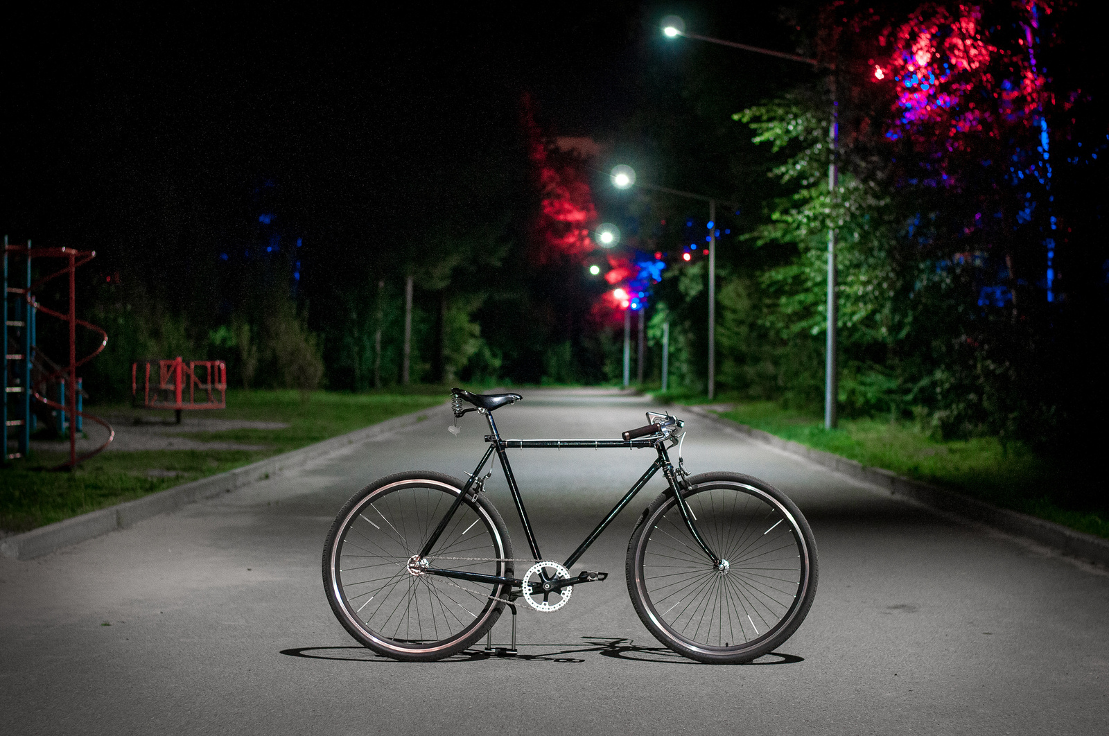 My friend's custom bike - My, A bike, Fixed Gear, Surgut, Longpost