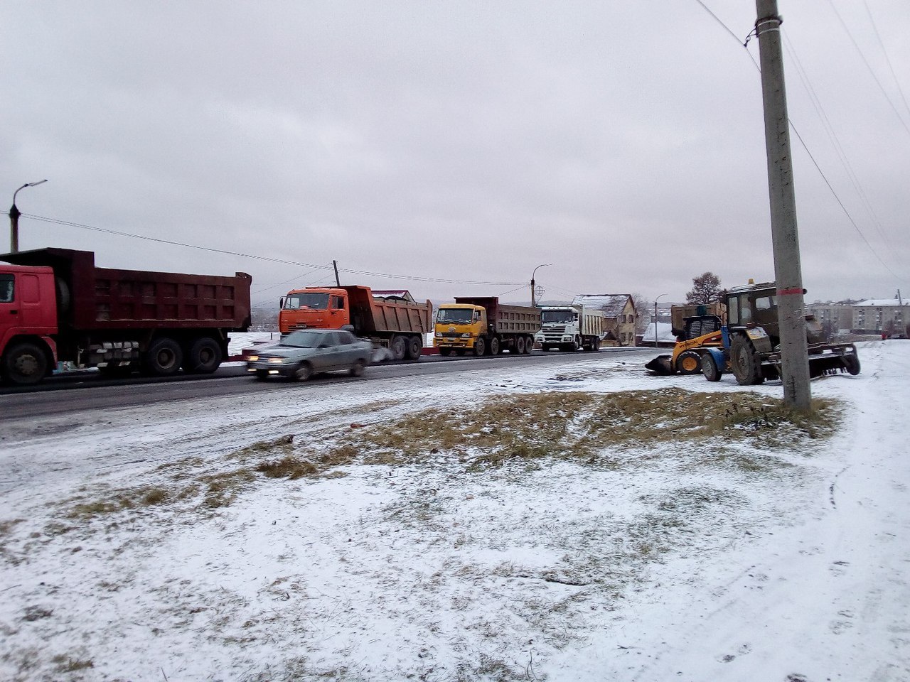 In the piggy bank of winter asphalt fetish - Road workers, Winter, Asphalt, Dementia, Longpost