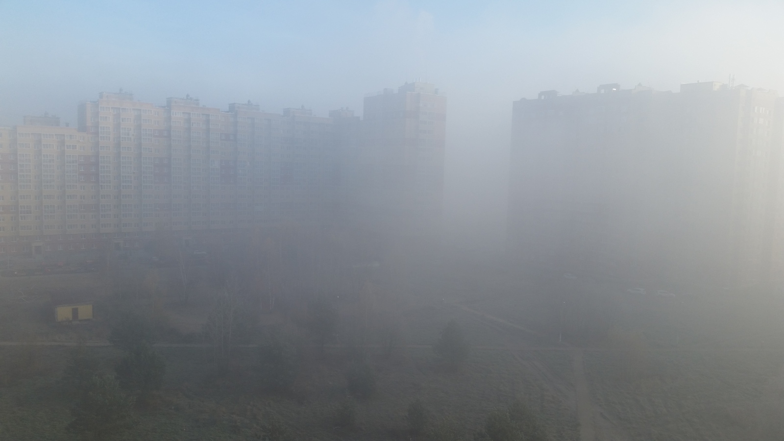 Mist came to Ramenskoye - My, Haze, Fog, Horror, Weather, End of the world, The photo, Longpost