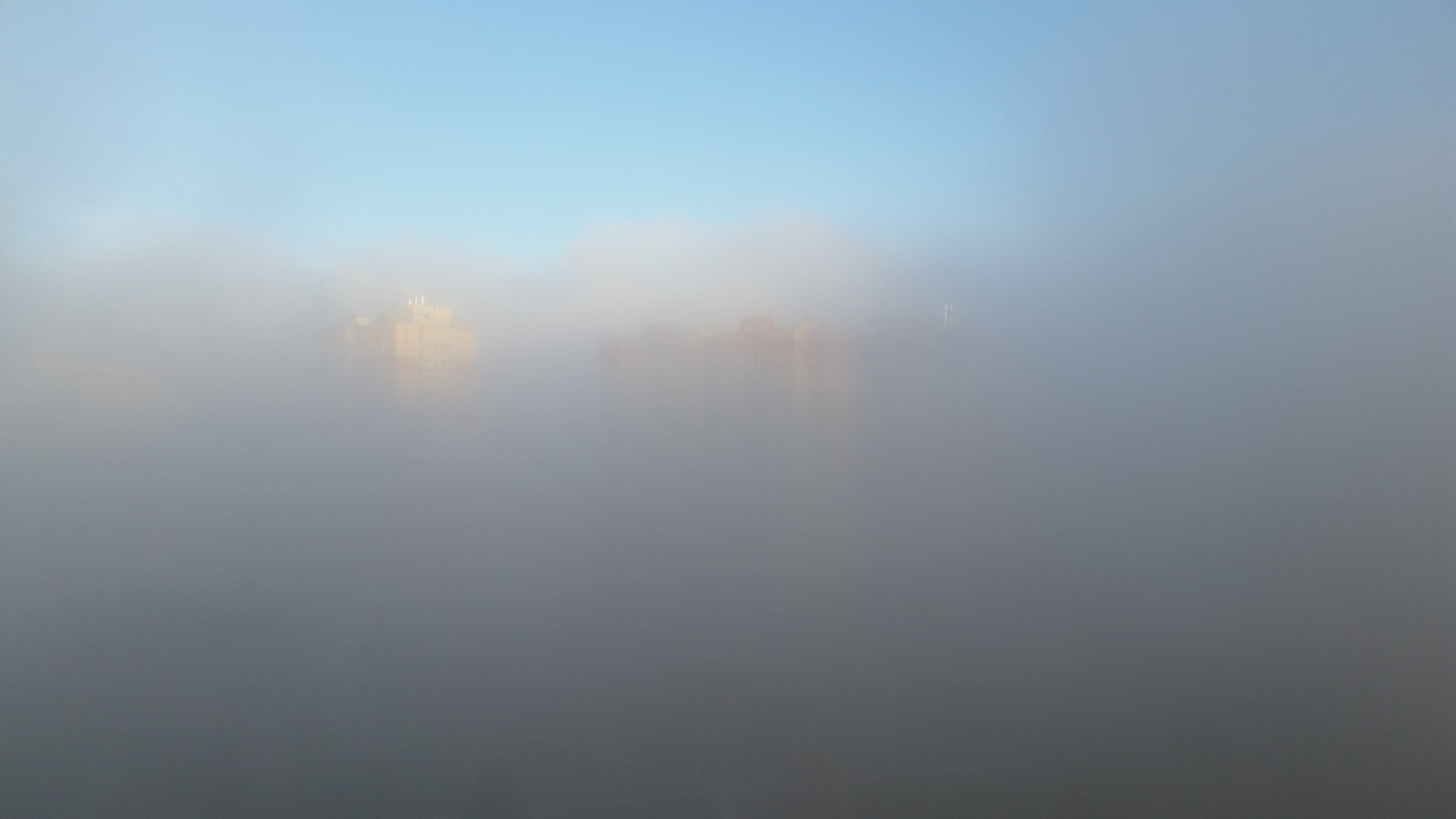 Mist came to Ramenskoye - My, Haze, Fog, Horror, Weather, End of the world, The photo, Longpost