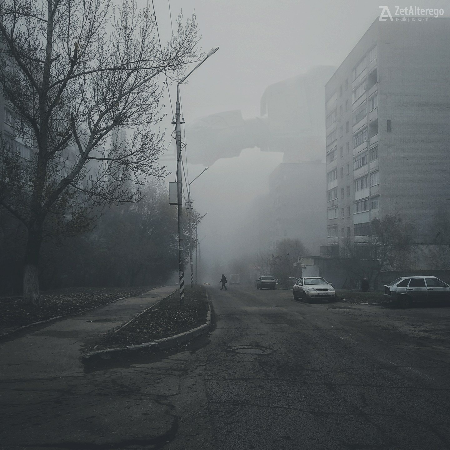 It's foggy in Saratov... - My, Photo on sneaker, Photoshop master, Fog, Haze, Longpost