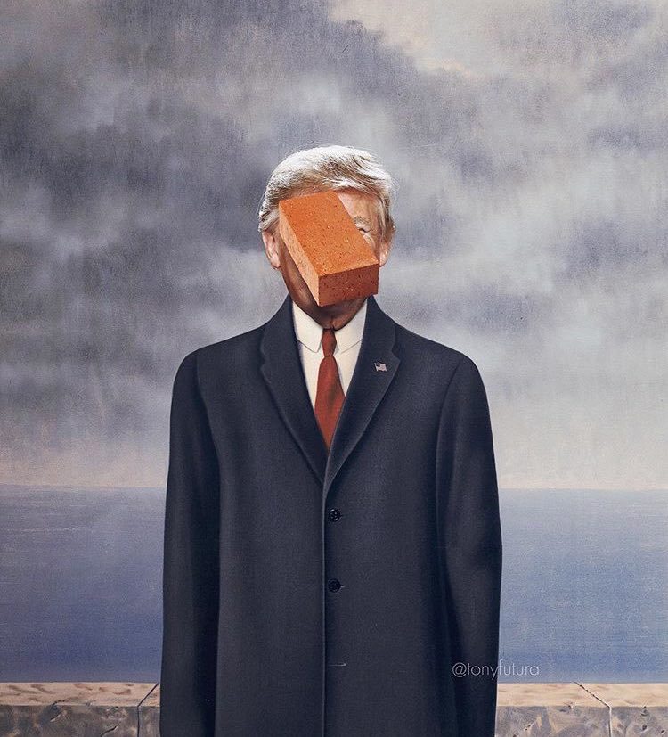 Admins are different. - Donald Trump, Rene Magritte, Fotozhaba