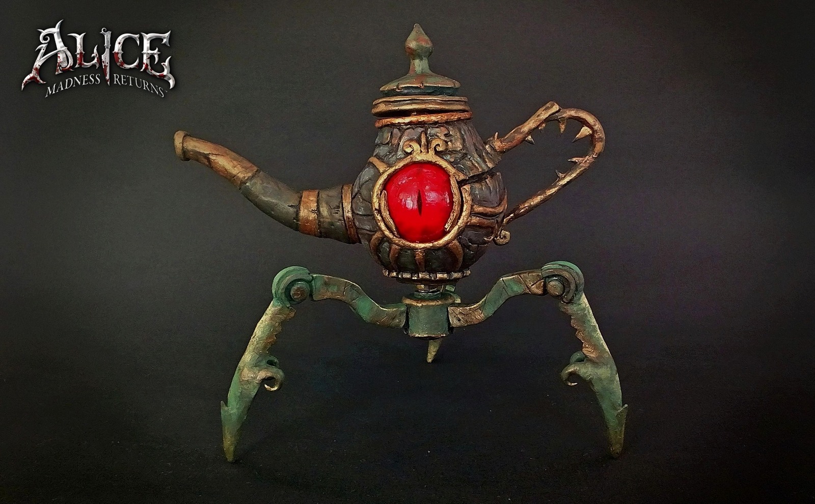 Eyepot (Чайник-циклоп) - Моё, Alice: Madness Returns, Алиса в Стране чудес, Чайник, Модели, Рукоделие без процесса, Длиннопост