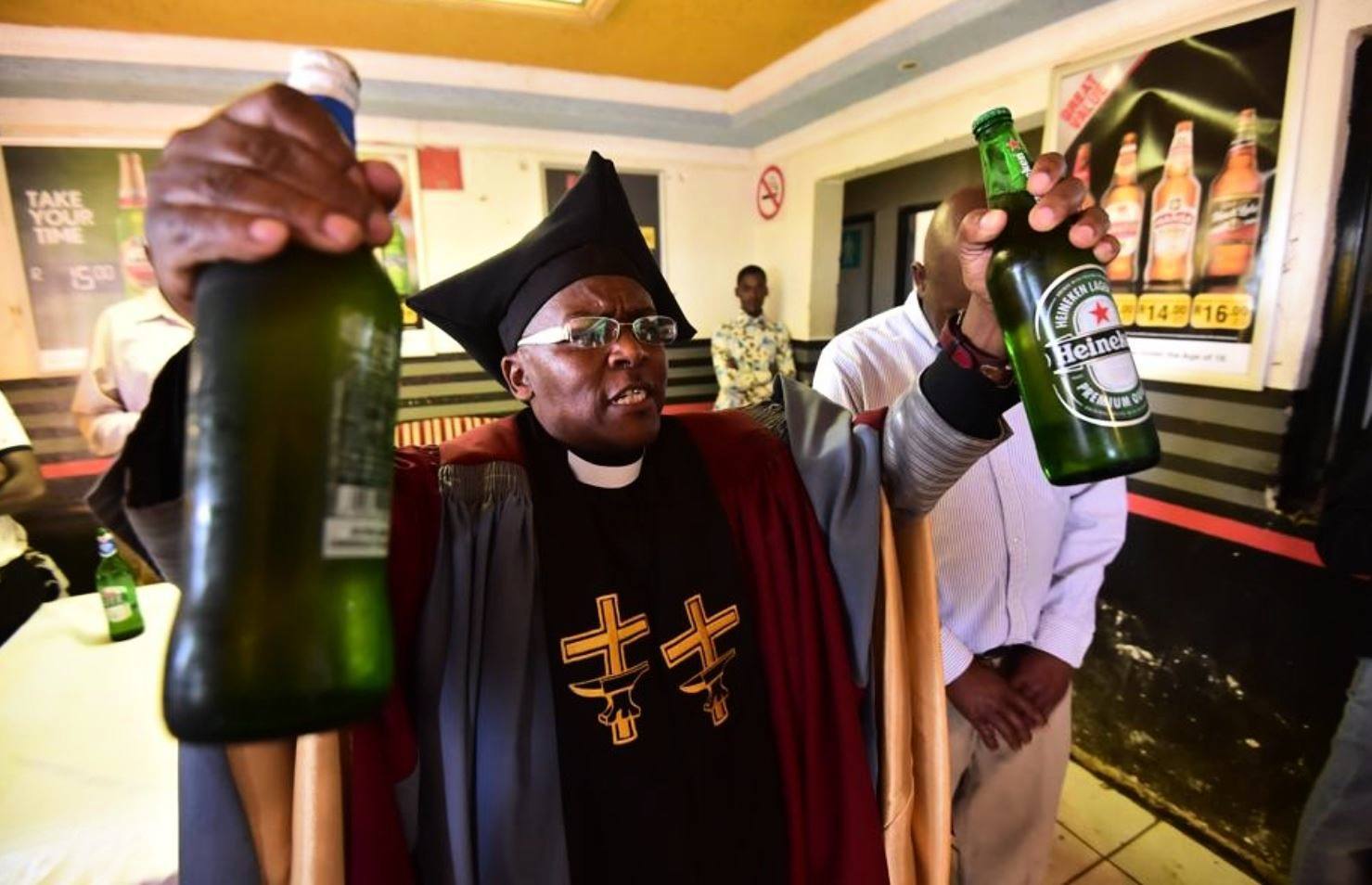 Baptism with beer and whiskey - My, Baptism, Beer, Red label, South Africa, Humor, Longpost