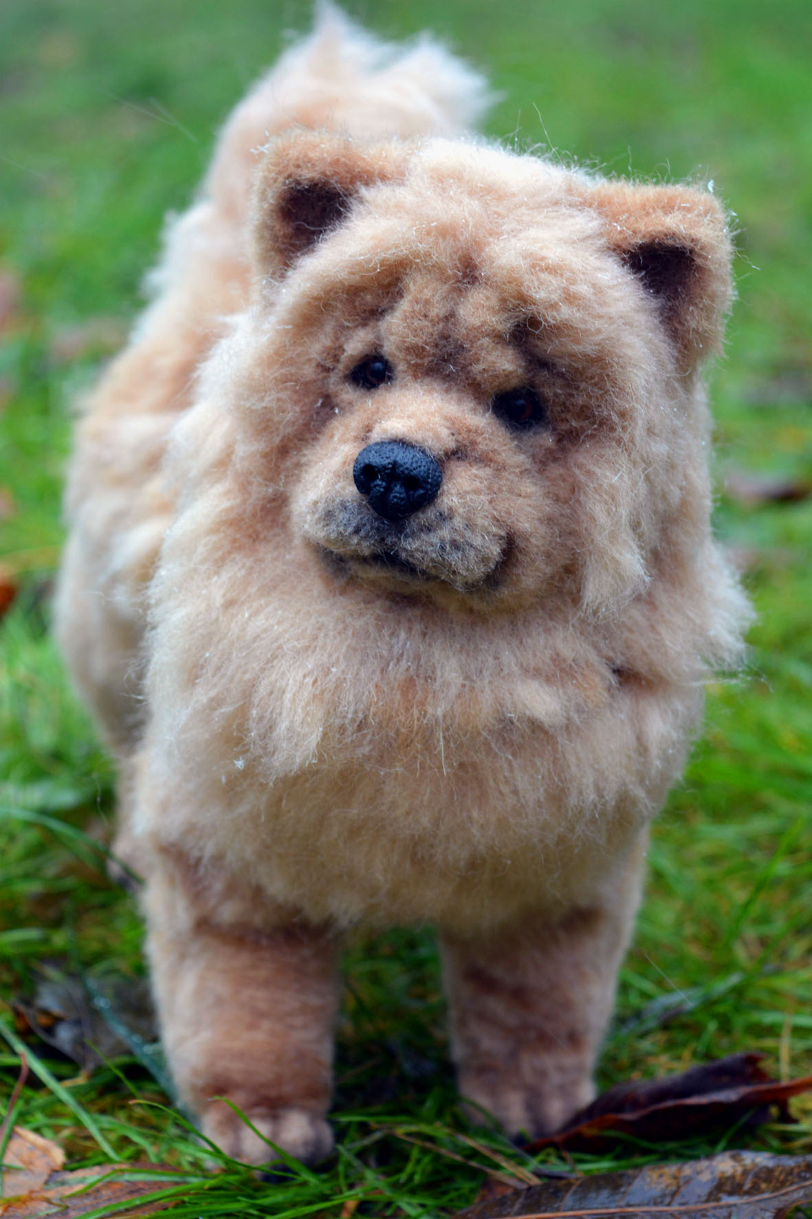 Wool chow chow - My, Wool, Wallow, Needlework without process, Chow Chow, Dog, Toys, Longpost