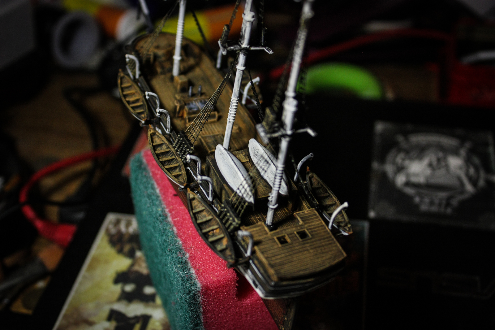 Whaling ship Charles Morgan, 1/200. Process - My, Ship modeling, Hobby, Ship, Sailboat, Longpost