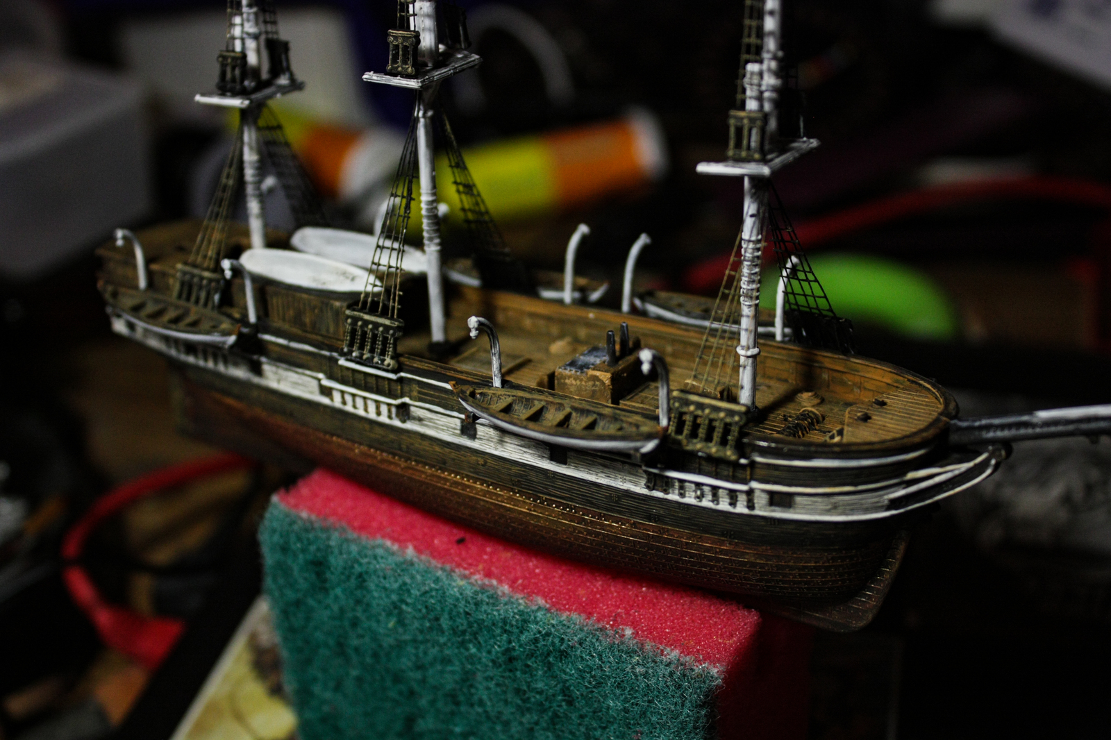 Whaling ship Charles Morgan, 1/200. Process - My, Ship modeling, Hobby, Ship, Sailboat, Longpost