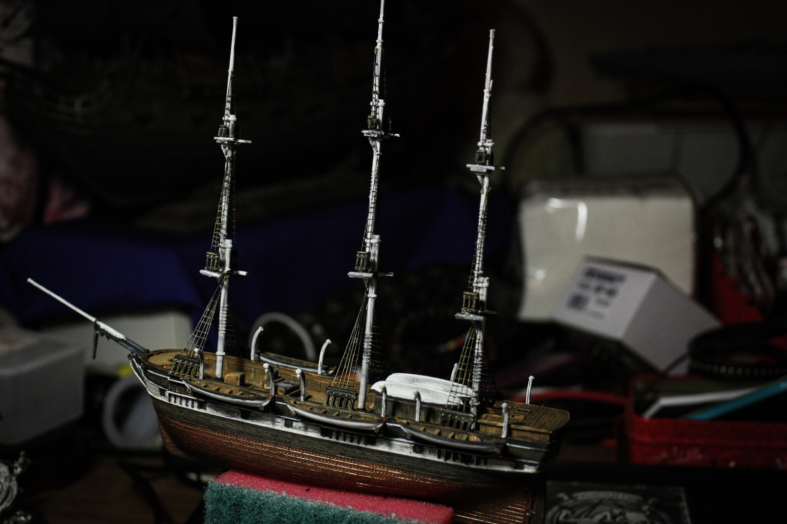 Whaling ship Charles Morgan, 1/200. Process - My, Ship modeling, Hobby, Ship, Sailboat, Longpost