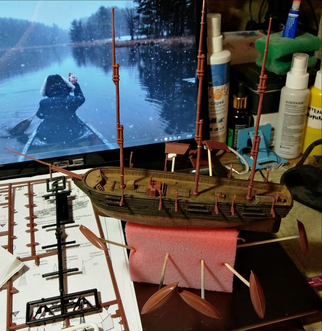 Whaling ship Charles Morgan, 1/200. Process - My, Ship modeling, Hobby, Ship, Sailboat, Longpost