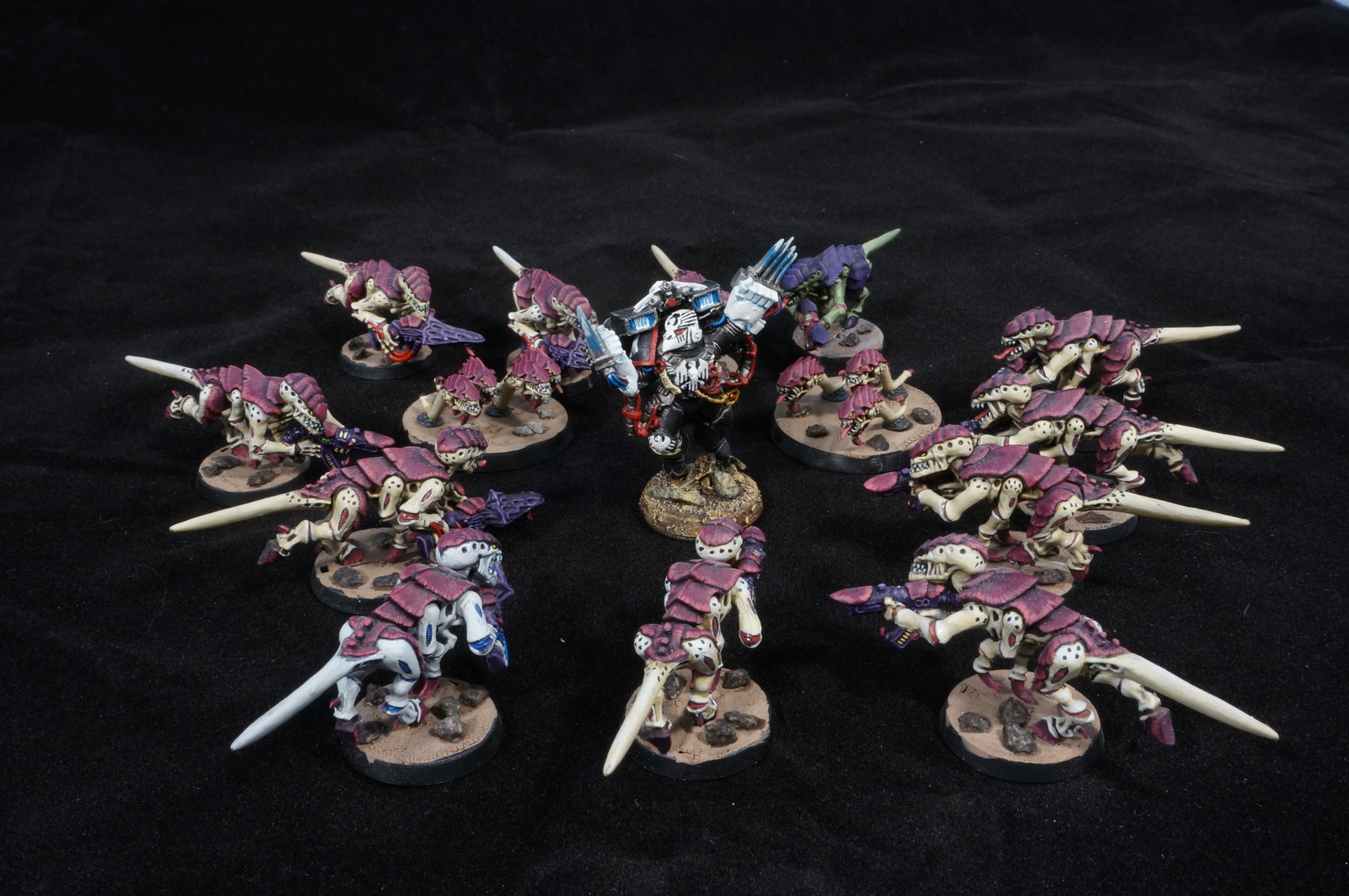 The crows are coming - My, Wh miniatures, Miniature, The photo, Raven guard, Tyranids, Longpost