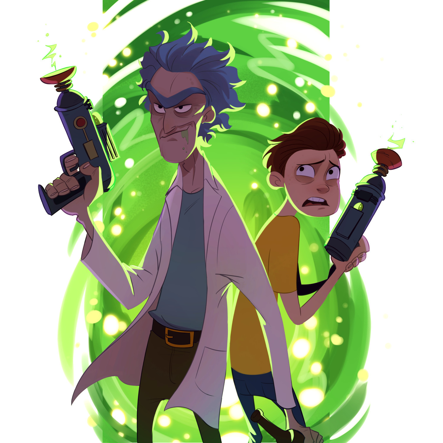 The same Rick - Art, Rick and Morty, Rick, Morty