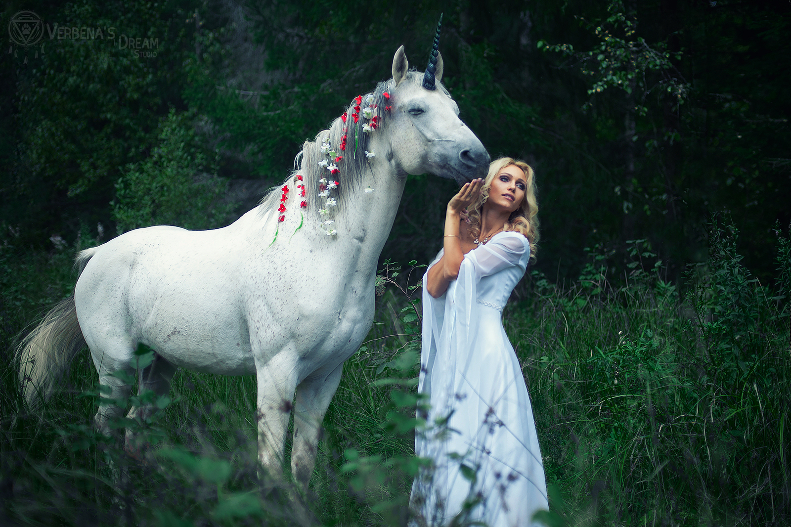 Maiden and Unicorn from Narva by Verbena's Dream Studio - Unicorn, , Horses, Cosplay, Fantasy, Longpost