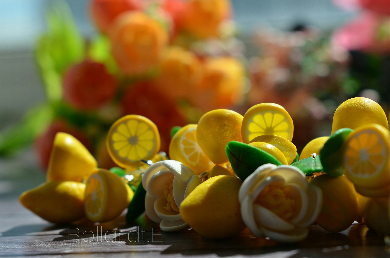 Lemon bracelet made of polymer clay. - My, Polymer clay, Needlework without process, Hobby, Creation, beauty, With your own hands, Presents, Autumn, Longpost