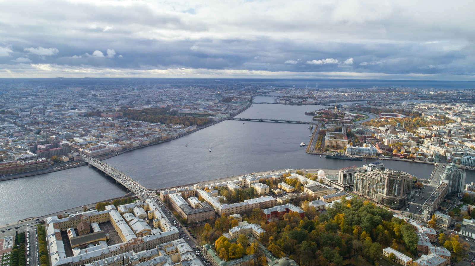 Панорама Санкт-Петербурга с высоты