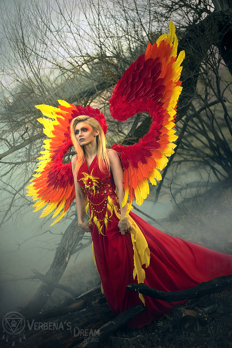 Phoenix by Verbena's Dream Studio - Феникс, Phoenix, Жар-Птица, Крылья, Огонь, Косплей, Длиннопост