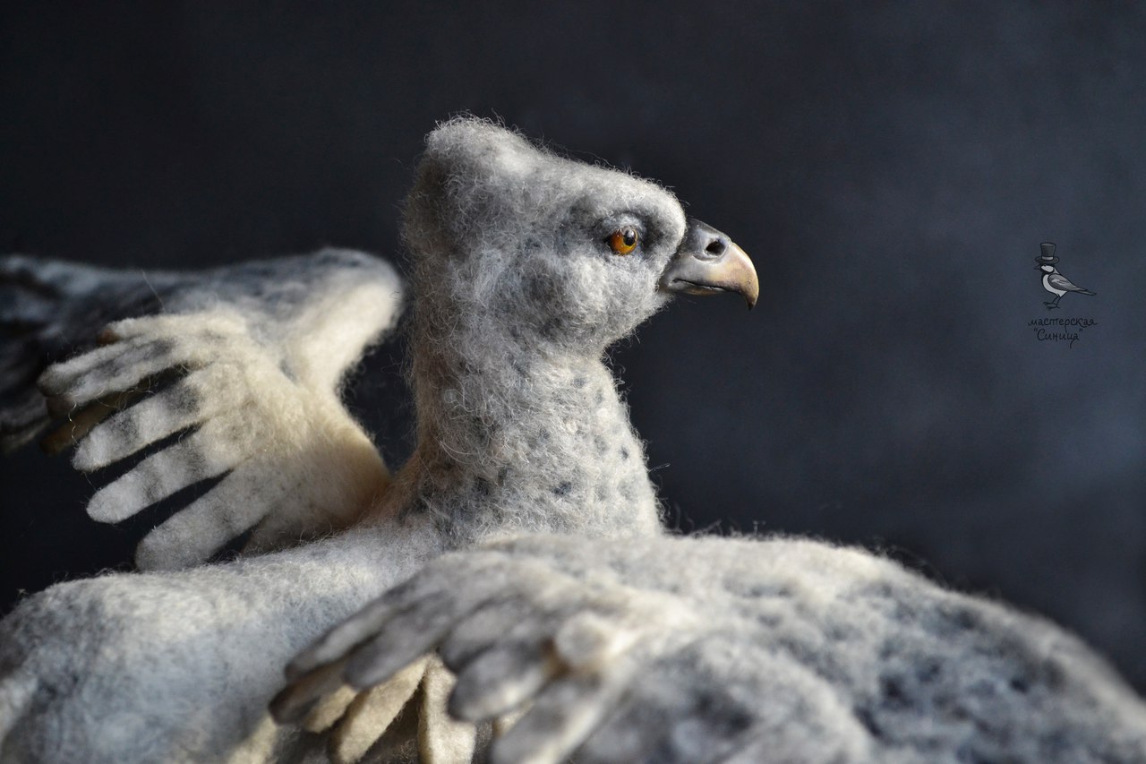 Childhood dream - own hippogriff! Though felted - My, Harry Potter, Hippogriff, Potterianna, Dry felting, Needlework without process, Harry Potter and the prisoner of Azkaban
