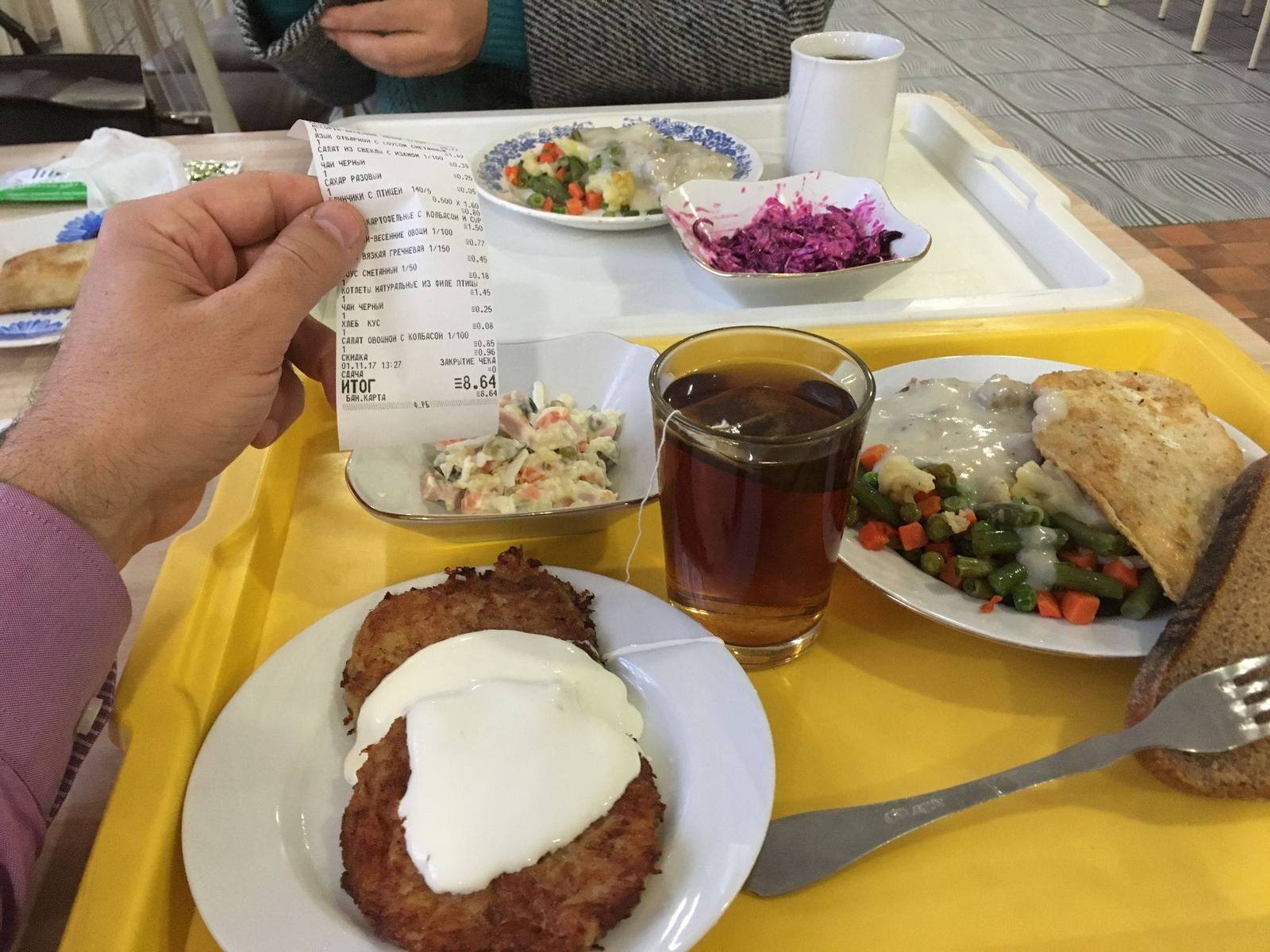 All this costs 240 Russian rubles. - My, Republic of Belarus, Canteen