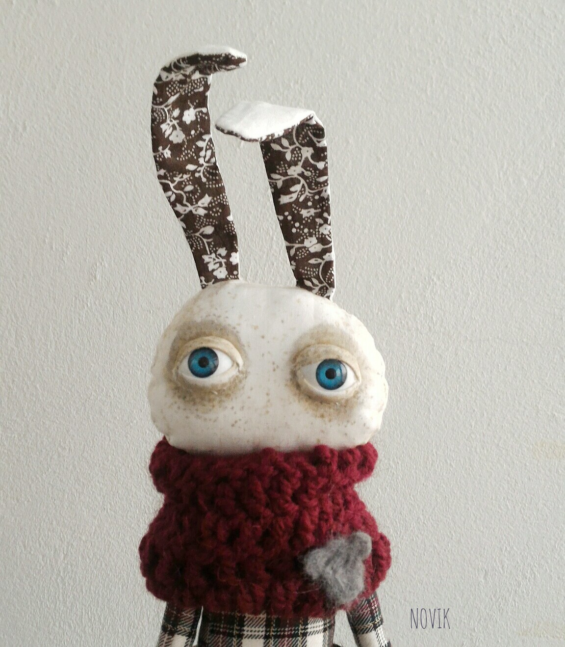 Hare Ignat, get acquainted. - My, Art, Interior, Needlework, Toys, Art, Thoughts, Handmade, Knitting