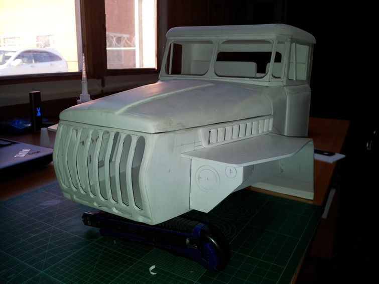 Homemade Ural 6x6 in 1/10 scale - Ural, Homemade, Modeling, Copy-paste, Longpost