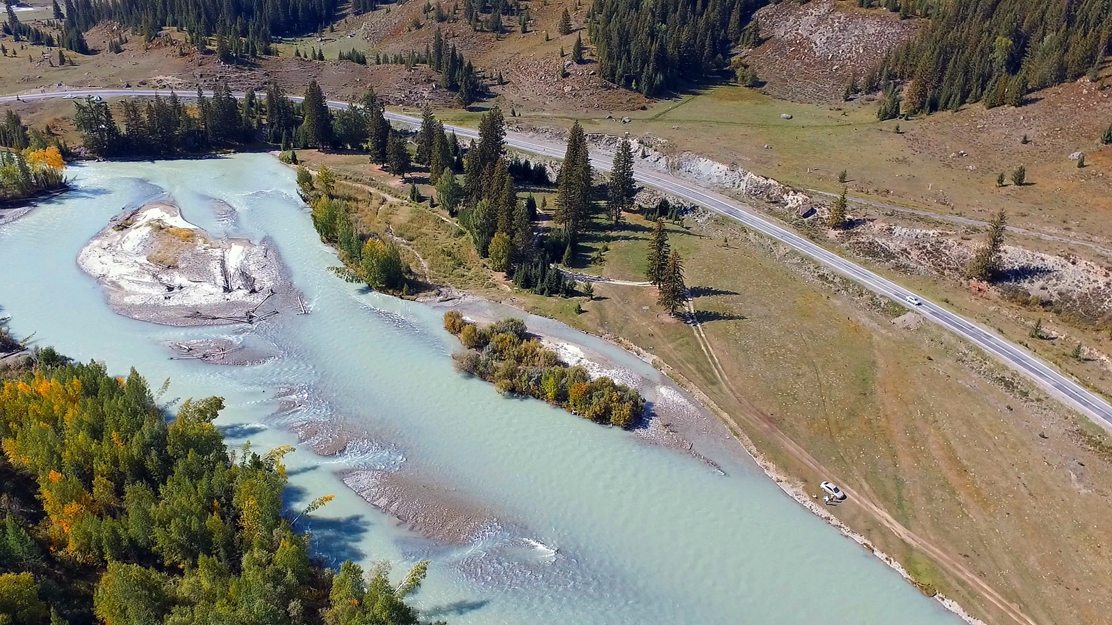 The beauty of the valley of the mountain river Chuya in the Altai mountains. - My, Altai, Mountain Altai, Chuya, Video, Longpost, Altai Republic