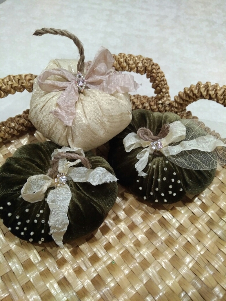 Velvet pumpkins... - Pumpkin, , , Decor, Interior, Handmade, Presents, Longpost