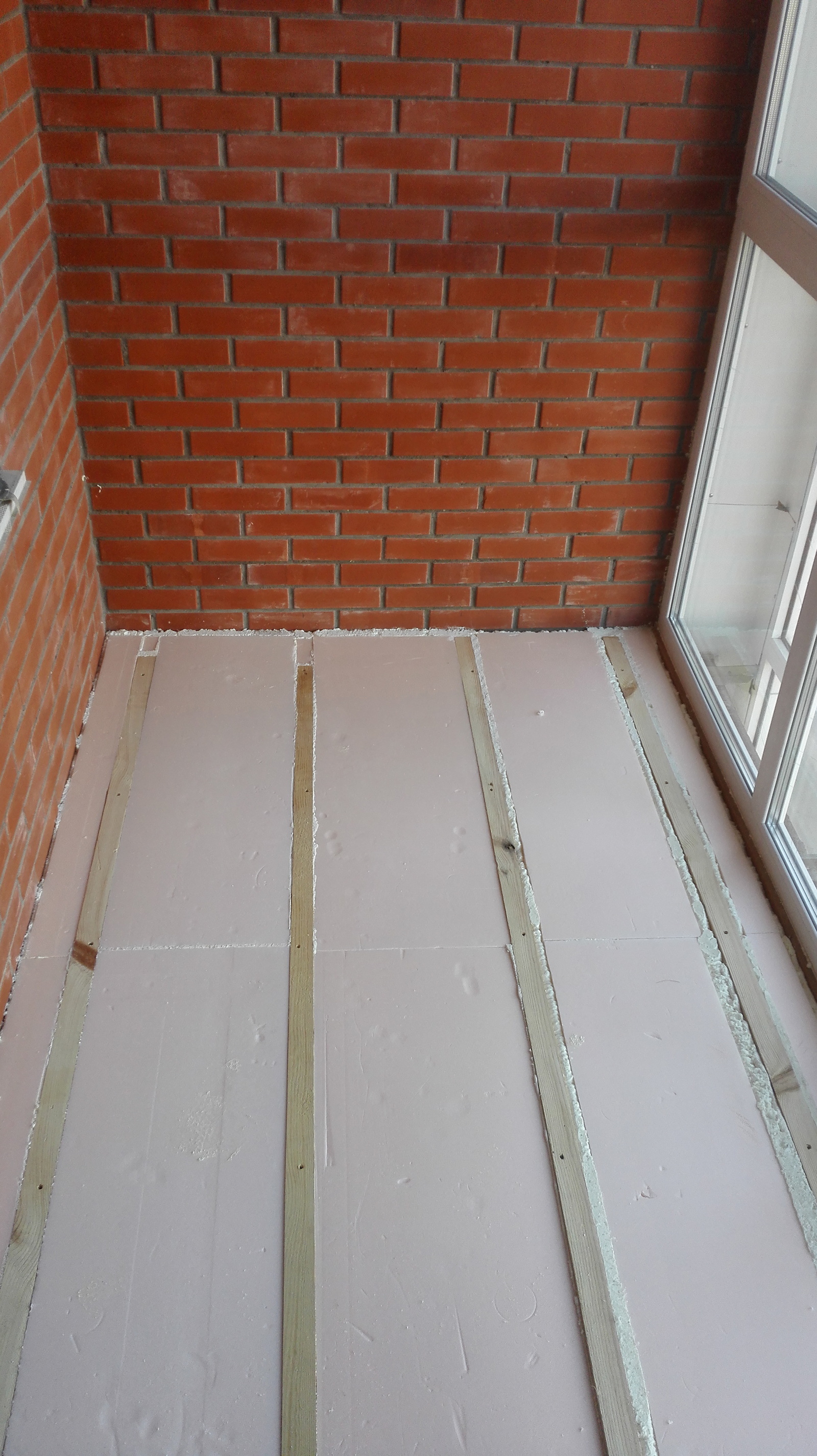 Loggia insulation (floor). - My, Loggia insulation, Loggia, My, With your own hands, Balcony, Longpost