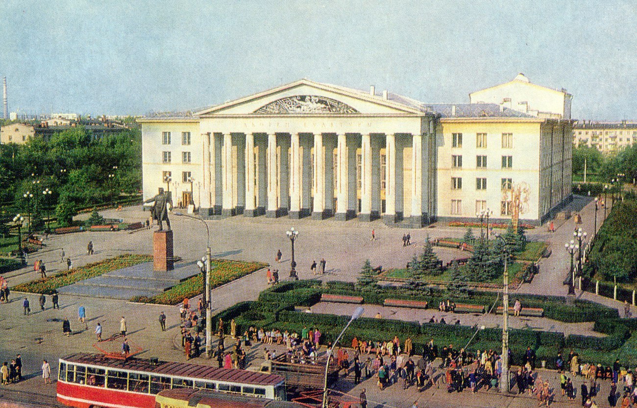 Forgotten trams: KTM-5 in Samara - My, Samara, Tram, KTM-5, Kirov Square, The photo, Old photo