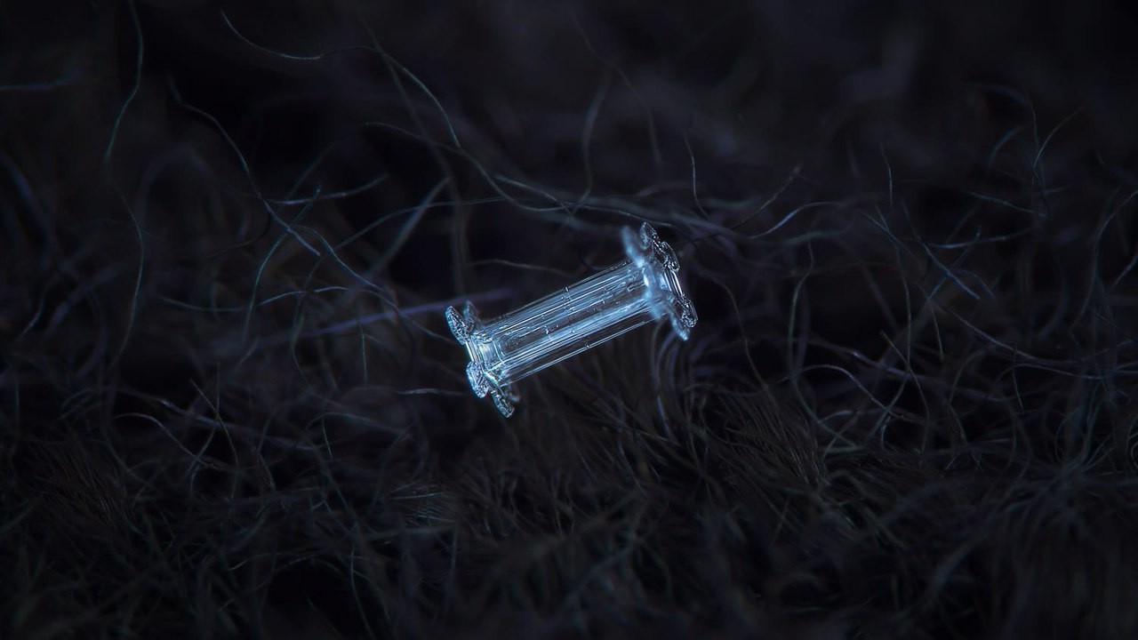 Closeup of snowflakes, as a separate view of the beautiful - Longpost, Snowflake, Beautiful, Macro photography