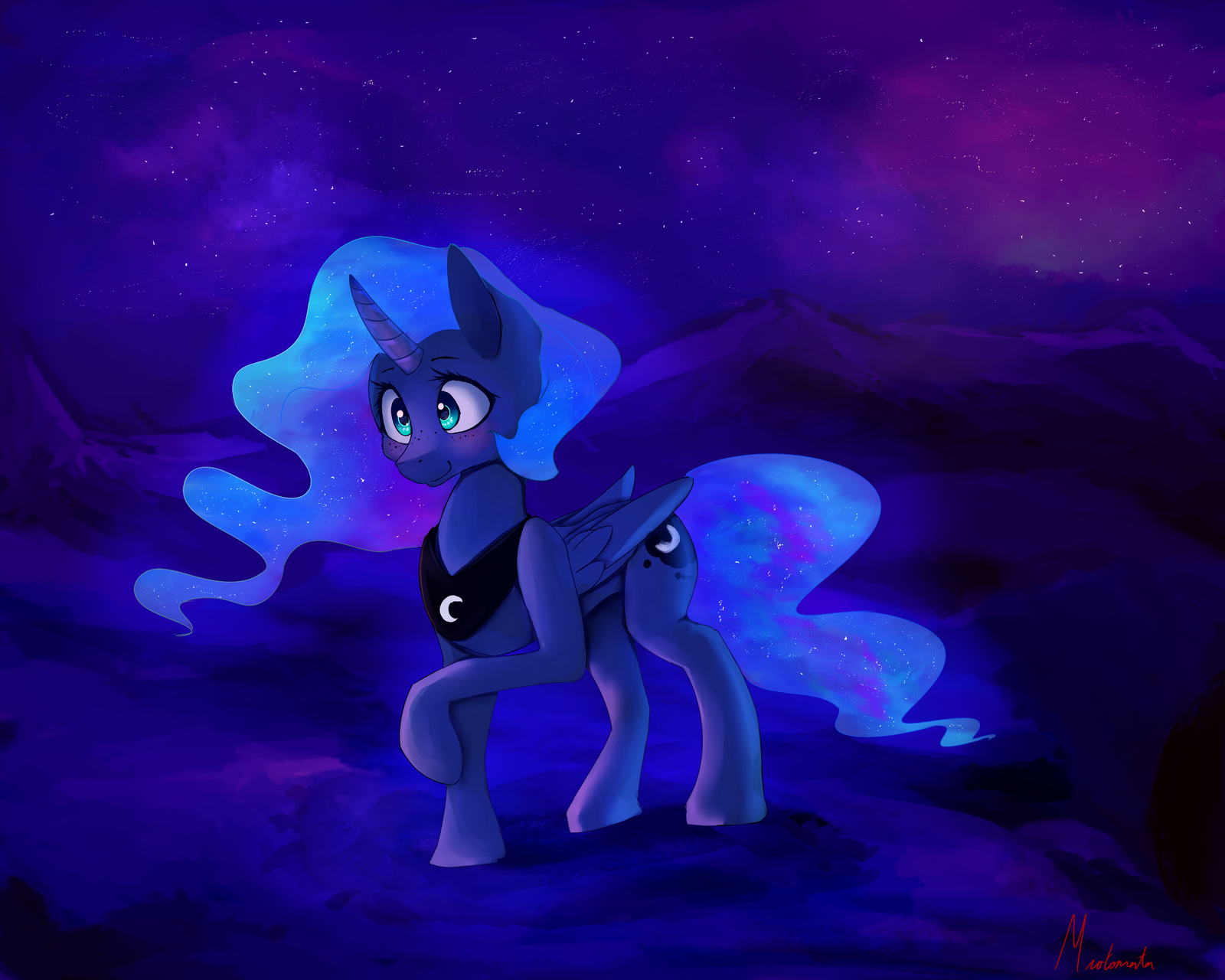 Moon by Miokomata - My little pony, Princess luna, Miokomata