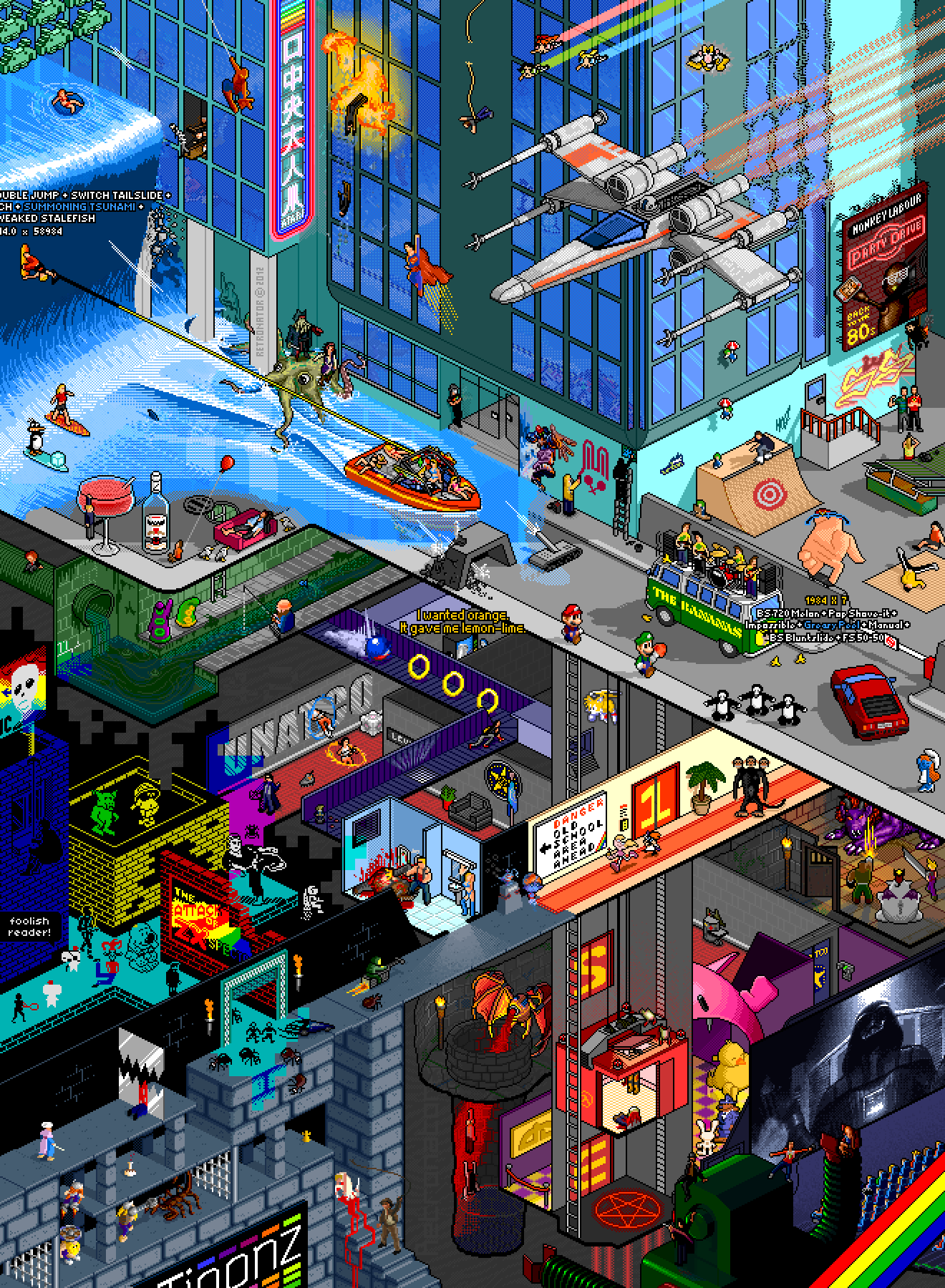 Art dedicated to games - Poster, Art, Games, Computer games, Pixel Art