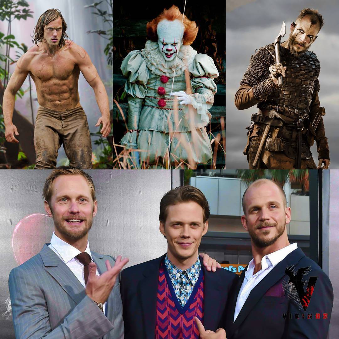 Siblings - Bill Skarsgard, Alexander Skarsgard, , Brothers, Tarzan, It, Викинги, Flocks