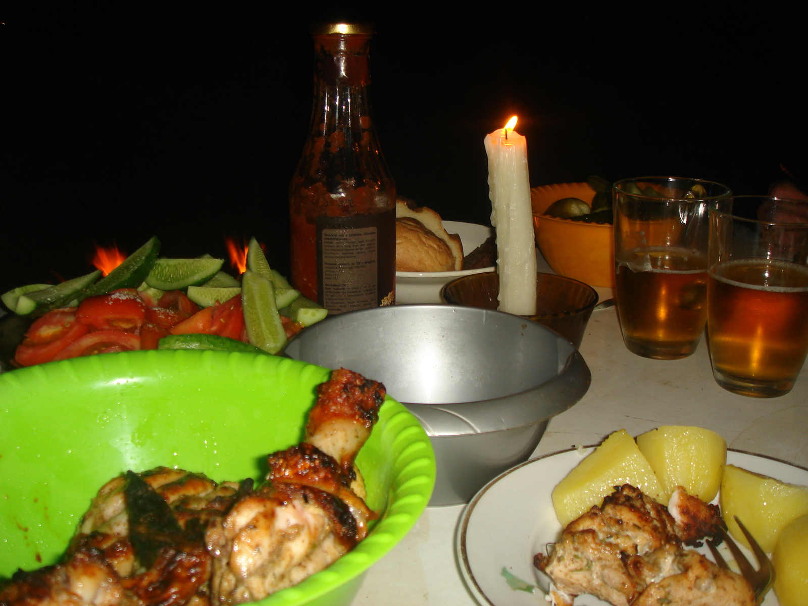 Still life Memories of summer. - My, Summer, Shashlik, Happiness