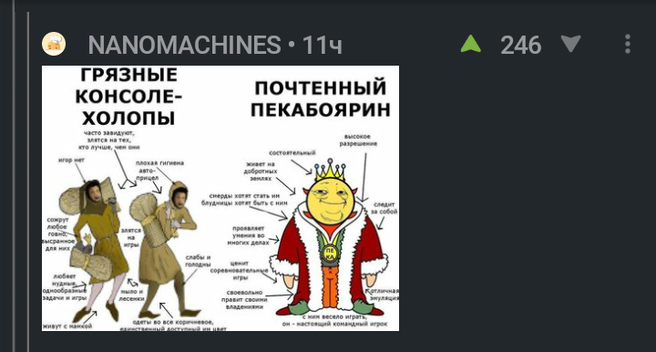 Действительно... - Комментарии, Пикабу, Скриншот, Консоли, Пекари, Холивар, Юмор