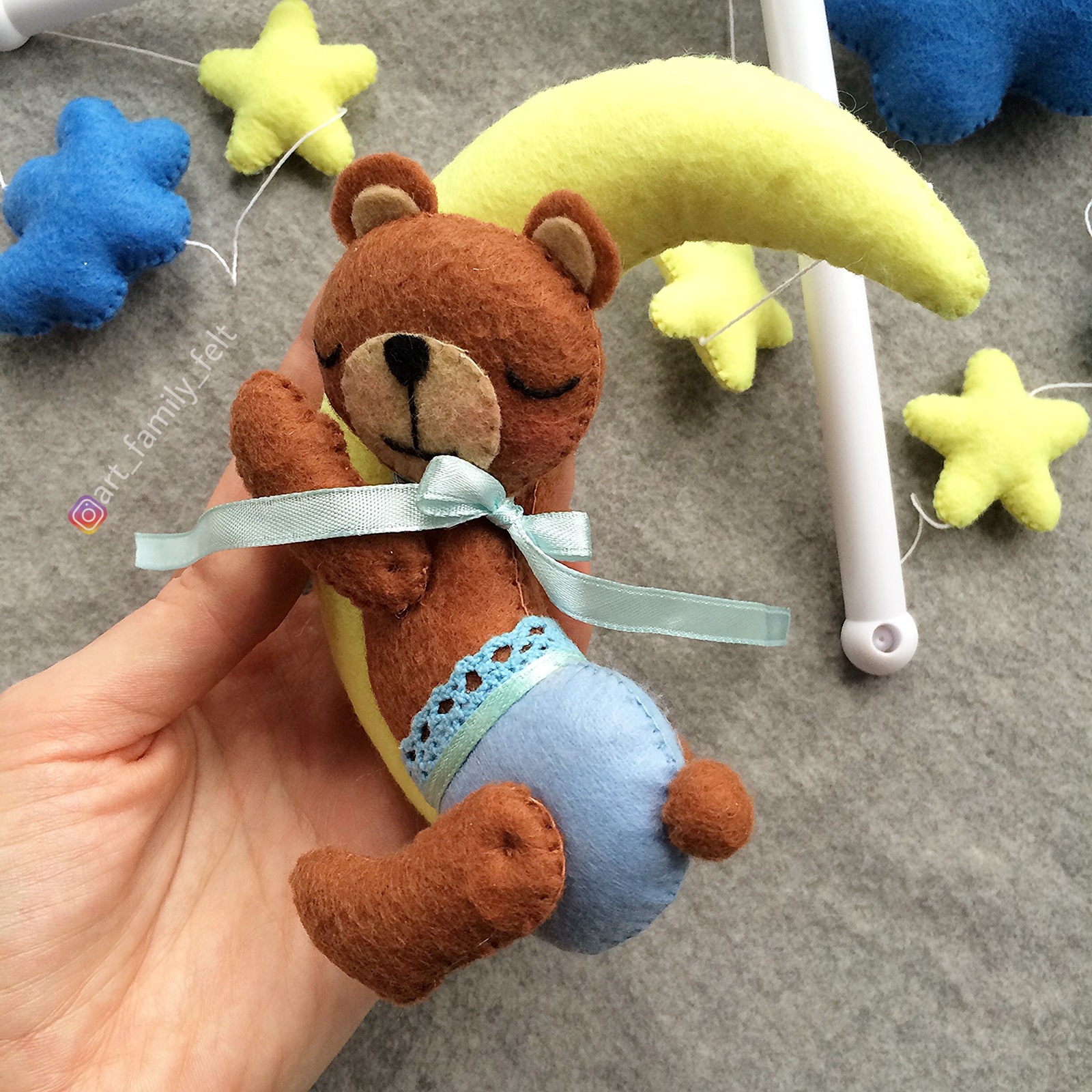 star bear - My, Handmade, Handmade, Author's toy, Needlework without process, Longpost