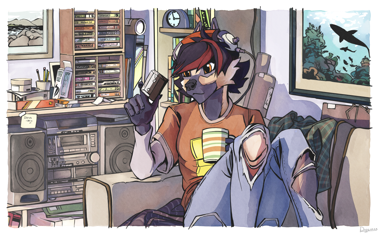 Mixtape - Furry, Anthro, Art, Darbaras