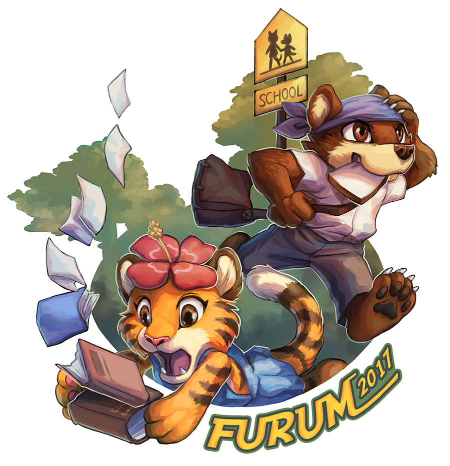 Furum 2017 - Furry, Art, School, Tiger, Jc, Longpost