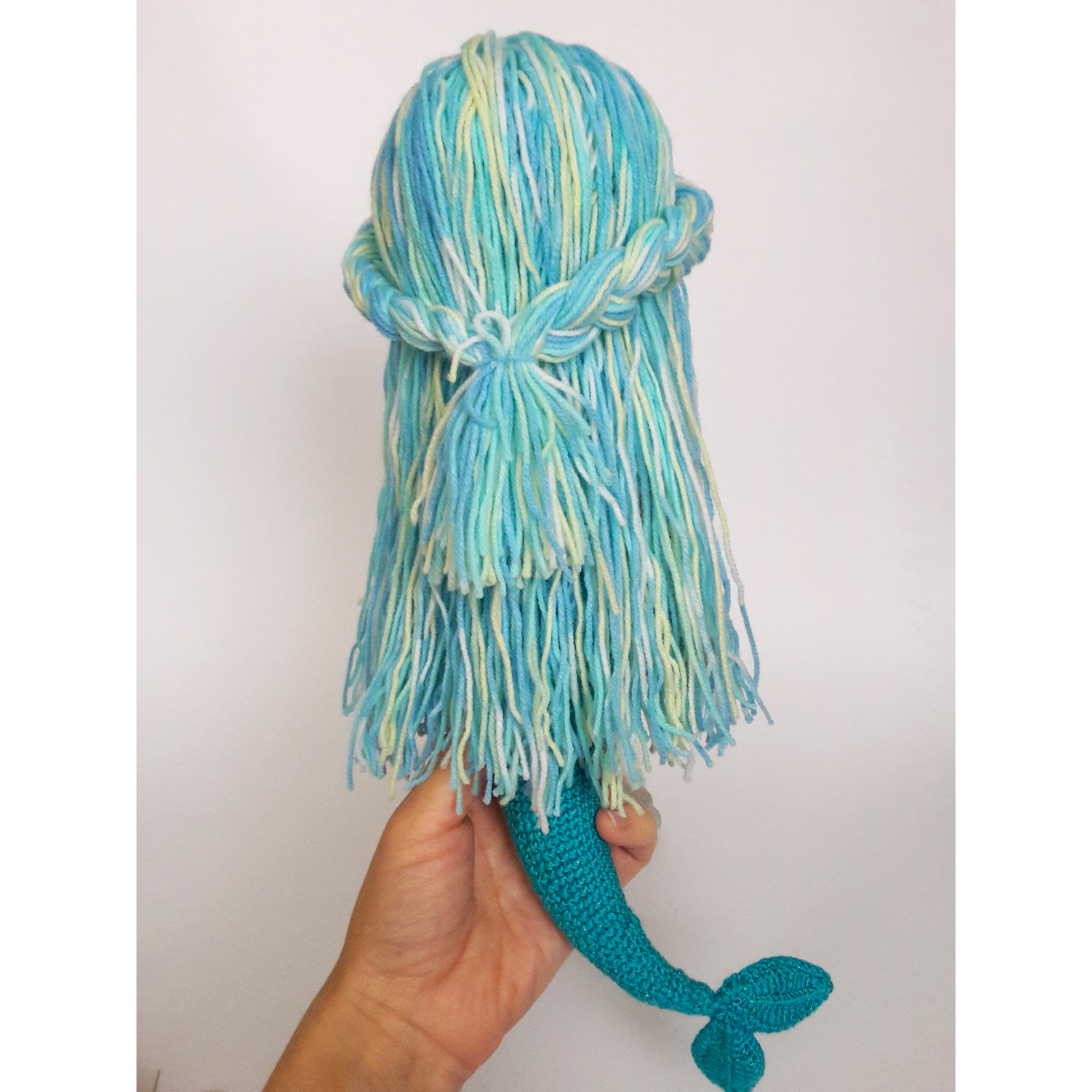 Knitted toy Mermaid in Lalylala style - Longpost, Knitting, Doll, Crochet, Mermaid, Needlework without process, Needlemen, My