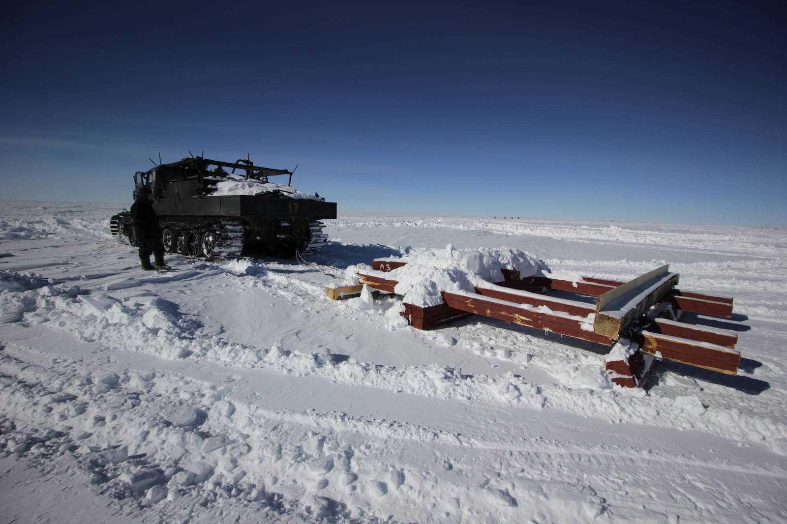 Smoked Crocodile - My, Antarctica, Vostok Station, Armored vehicles, Ukrainians, Longpost