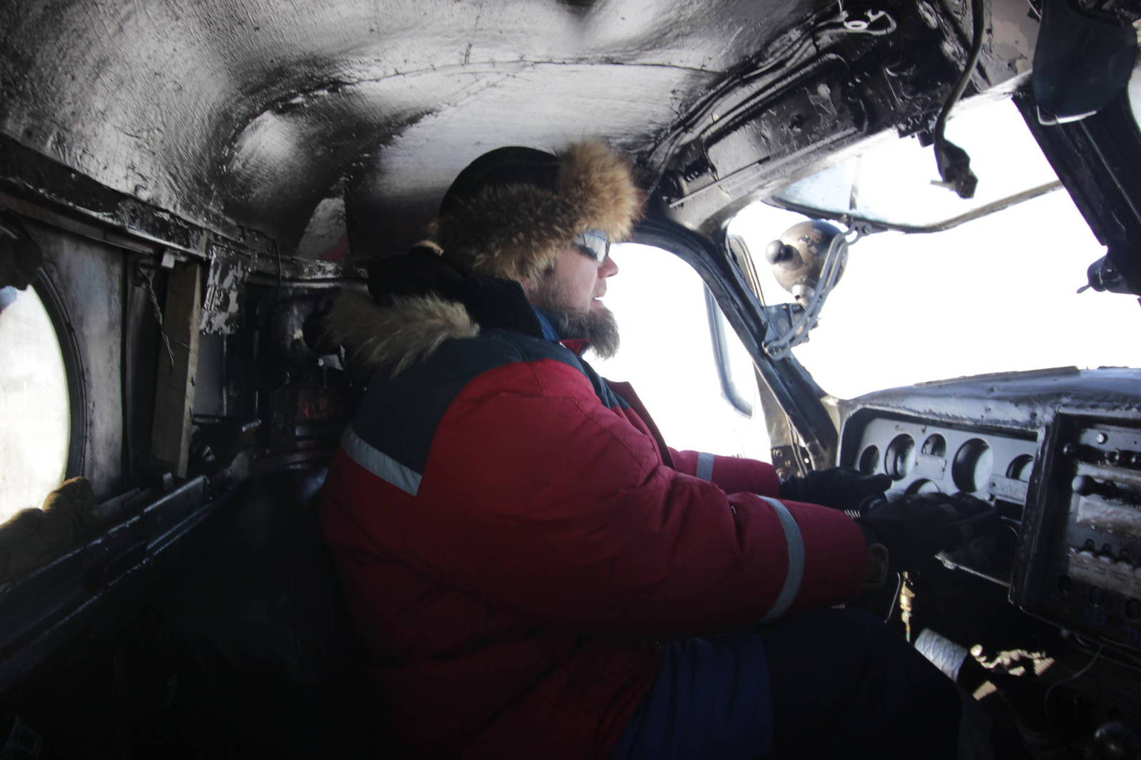 Smoked Crocodile - My, Antarctica, Vostok Station, Armored vehicles, Ukrainians, Longpost