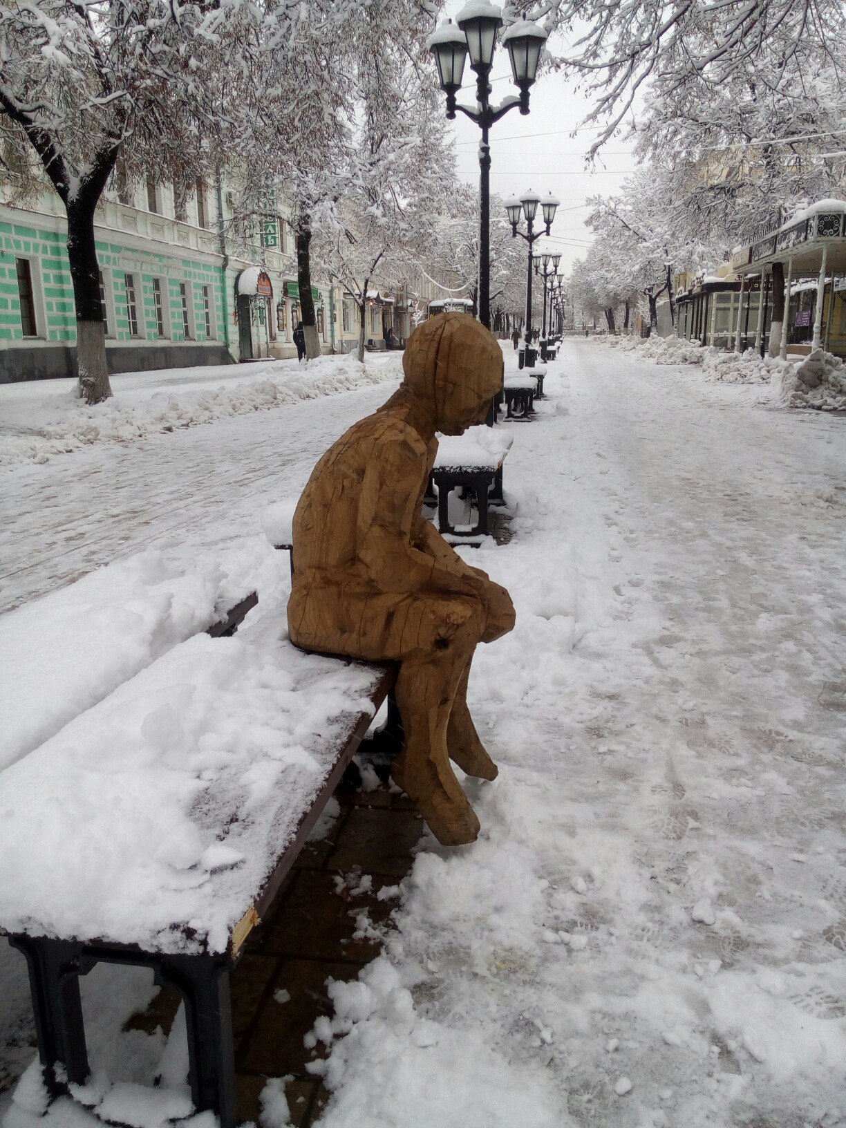 Here is a wooden monument appeared in the center of Ryazan - Ryazan, Monument, Sadness