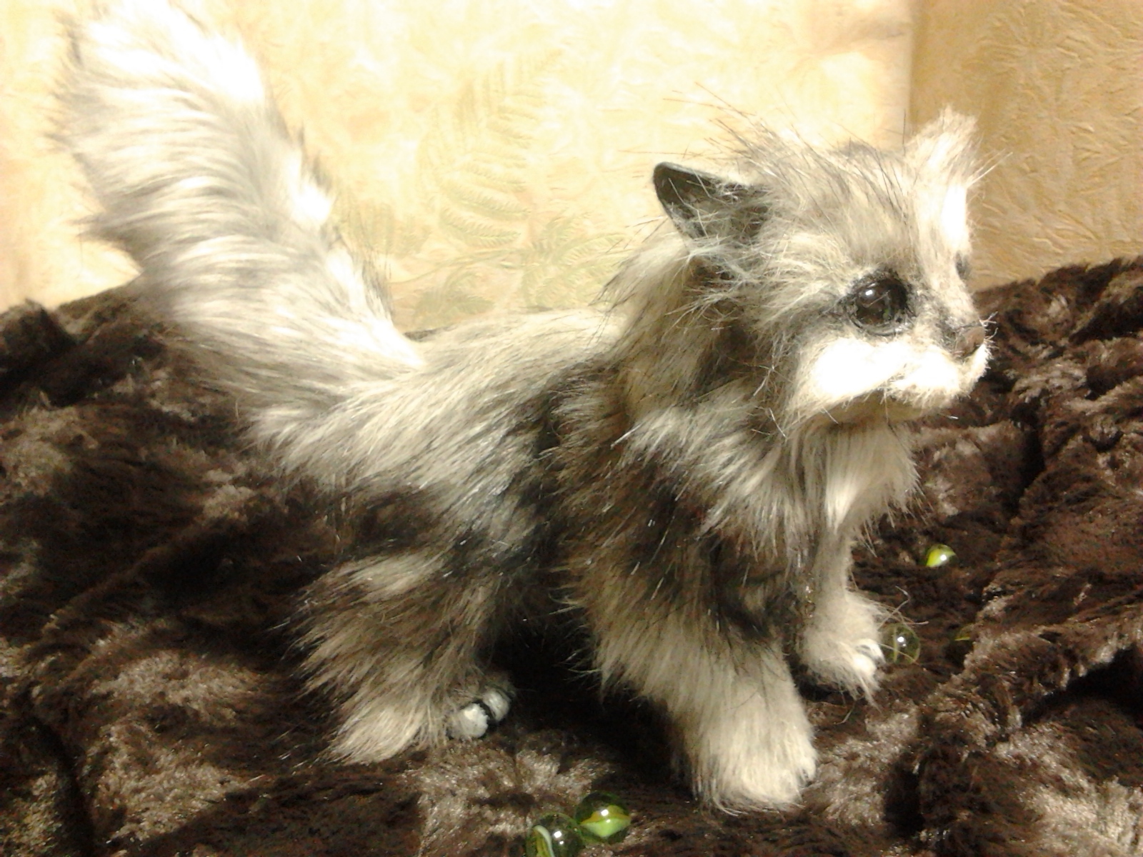 Kote - My, Needlework without process, Toys, Needlework, Polymer clay, Fur, Longpost