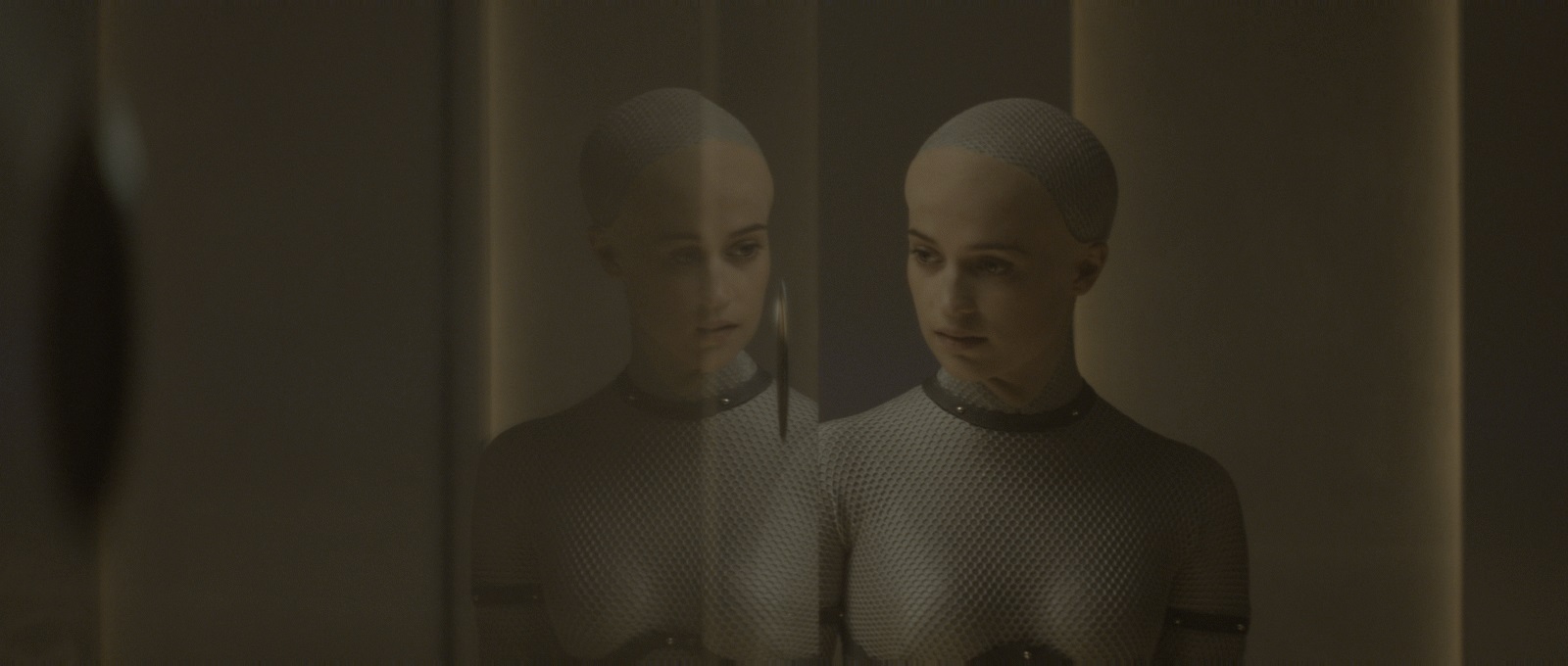 The special effects of the film Ex Machina - Movies, Special effects, Alicia Vikander, Domhnall Gleeson, Before and after VFX, GIF, Longpost