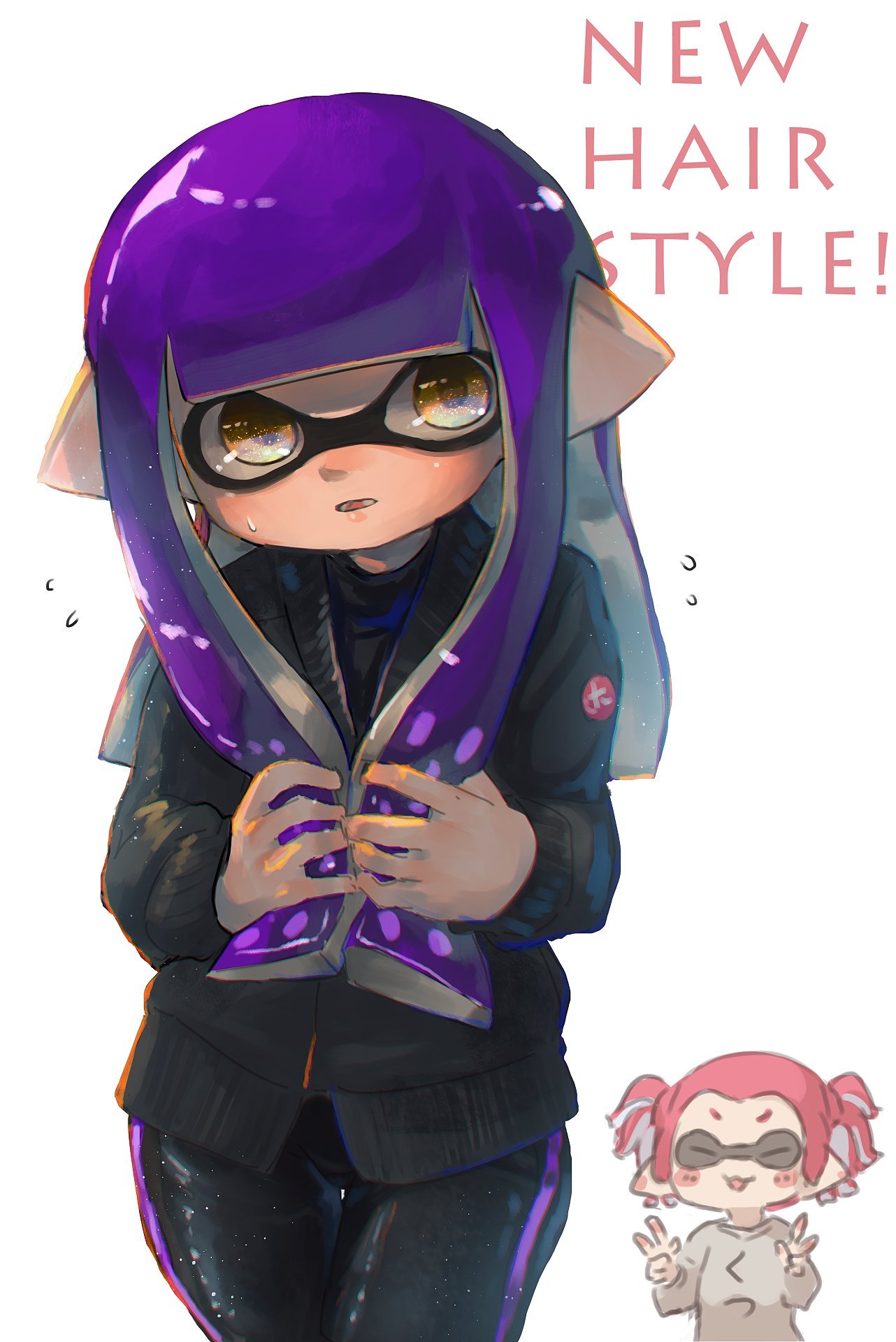 So the tentacles can still be cut - Splatoon, Woomy, Inklings, Art, Hizake