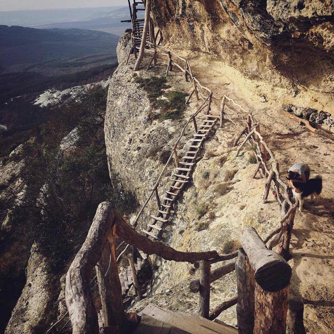 Chilter-Marmara is a cave monastery. - Crimea, The rocks, Break, , Town