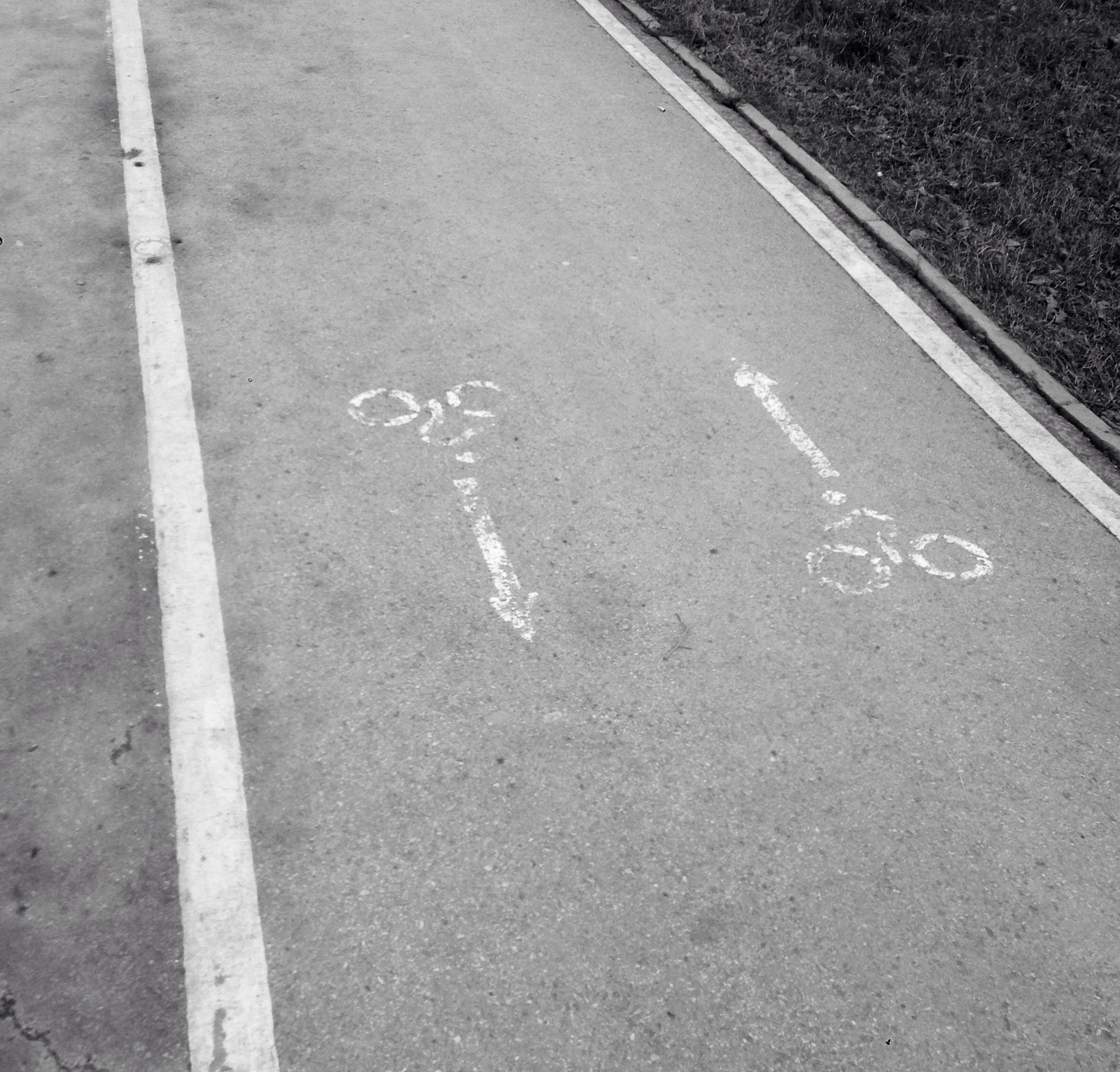 Just markings on the bike lane - My, Markup, Permian