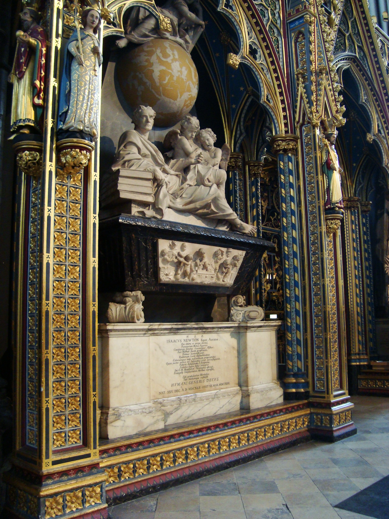 Памятник ньютону в вестминстерском аббатстве фото