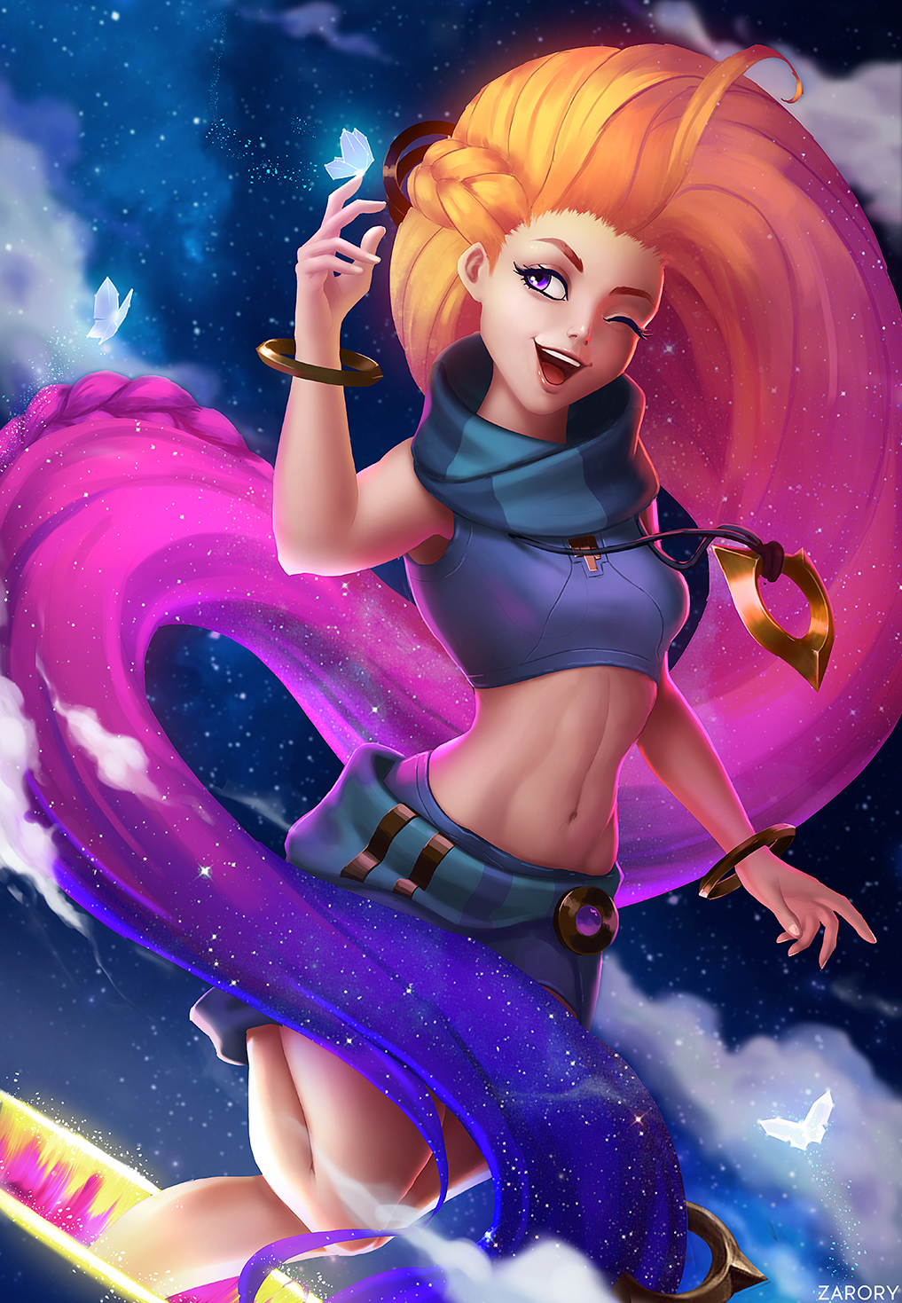 Starry - Zoe, League of legends, Art