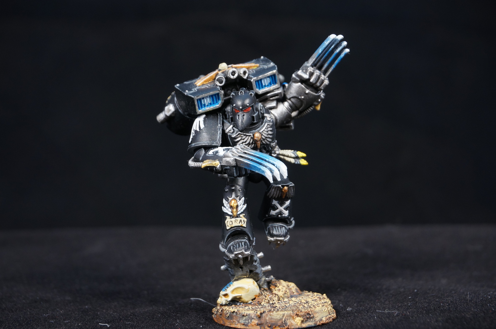 Raven Guard HQ - My, Wh miniatures, Warhammer 40k, Raven guard, Miniature, Modeling, Longpost