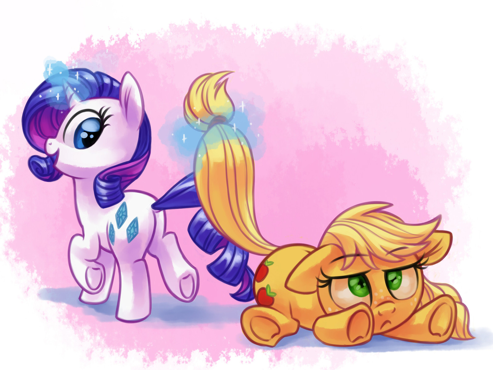 I Have Just the Thing! - My Little Pony, PonyArt, Applejack, Rarity, Verulence