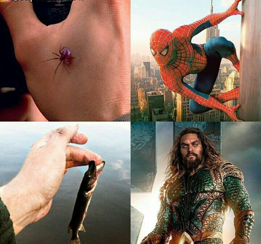 superpowers) - Aquaman, Spiderman